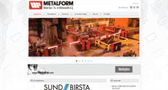 Desktop Screenshot of metalform.com.tr