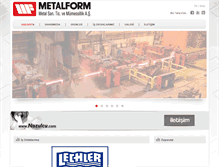 Tablet Screenshot of metalform.com.tr