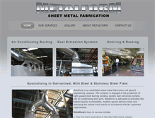 Tablet Screenshot of metalform.co.za